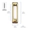 Heath-Zenith Heath Zenith Polished Brass Plastic Wired Pushbutton Doorbell SL-711-02 - alternate 5